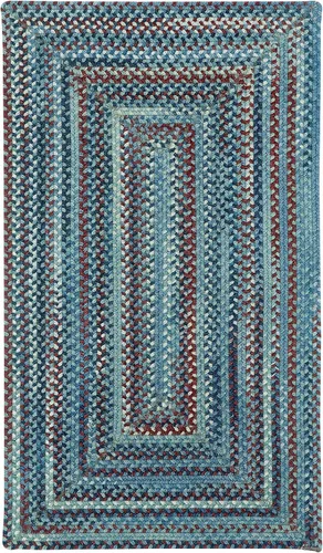 Vista 21 de Capel American Heritage Barn Blue Alfombra Trenzada de Cesta de 0' 12" Azul granero