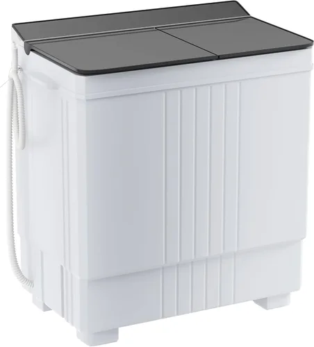 Vista 9 de Elevon Lavadora Portátil de Doble Tina de 9.9 Libras de Capacidad, (7.7 Libras) y Centrifugadora (2.2 Libras) Combo Mini Lavadora Compacta