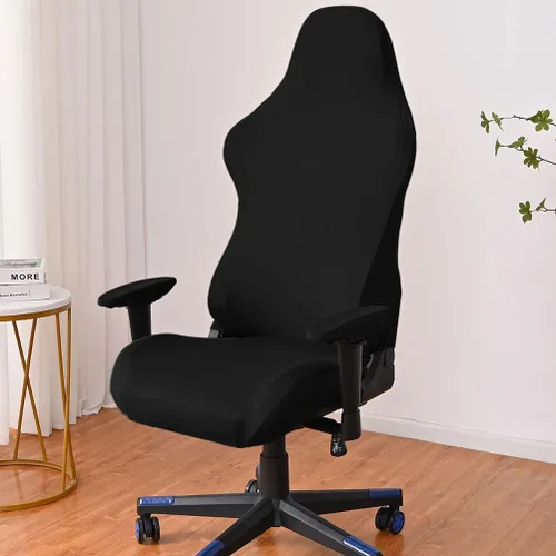Vista 3 de Beavorty Juego de fundas elásticas para sillas de computadora con protectores de reposabrazos, ajuste elástico para sillas estándar de deportes