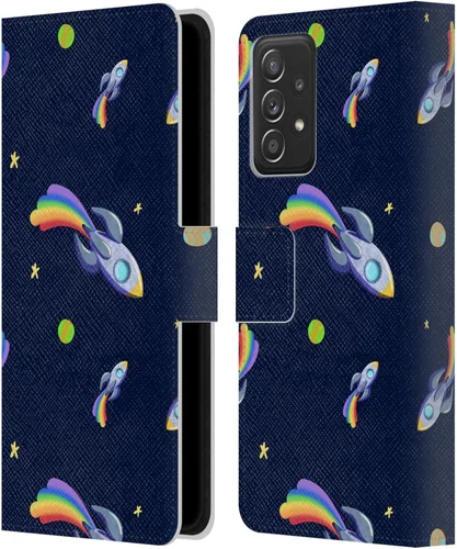 Vista 10 de Head Case Designs Officially Licensed Carla Morrow Colorful Space Dice Patterns Leather Wallet Case Compatible with Samsung Galaxy A07 4G