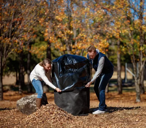 Vista 4 de Smart Pot s Compost Sak Contenedor de compostaje de tela con cubierta ajustada de plástico