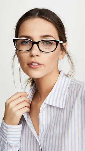 Vista 3 de Prada Gafas PR 13VV Ultravox para mujer color negroblanco talla única