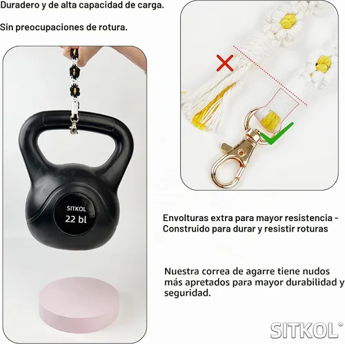 Vista 2 de Juego de correa para mango y dije para botella de agua Owala de 24 onzas, 32 onzas, 40 onzas, Owala Kids, vaso de café Owala FreeSip, incluye correa