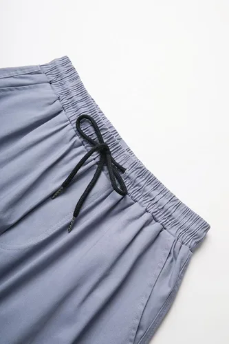 Vista 5 de THWEI Pantalones cargo para hombre, pantalones deportivos casuales de algodón, holgados, rectos