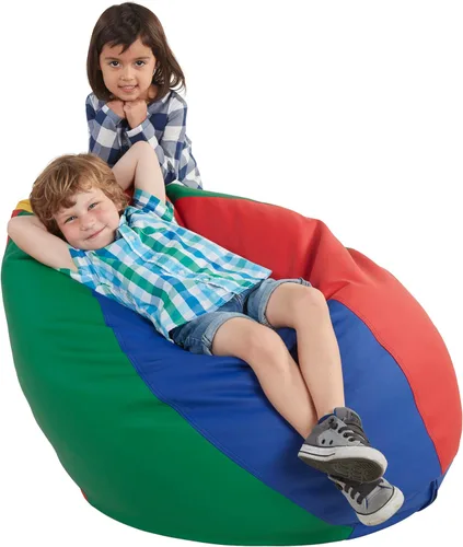 Vista 4 de FDP SoftScape Puf con diseño de respaldo alto en forma de gota de rocío, para niños, adolescentes y adultos, asiento alternativo para dormitorios