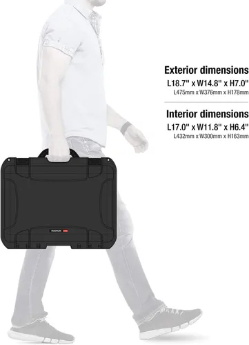 Vista 8 de Nanuk 925 Estuche rígido impermeable con inserto de espuma para DJI Avata FPV Unit, gafas y Fly More Combo - Negro (925S-080BK-0A0-C0745)