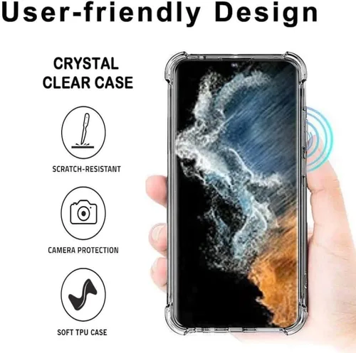 Vista 8 de Funda para Samsung Galaxy S22 5G Ultra Phone Shock TPU Clear