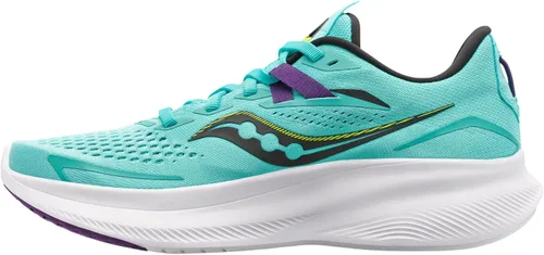 Vista 14 de Saucony Tenis Ride 15 para mujer 2-Aleación/cuarzo