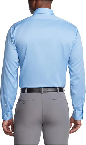 Vista 2 de Van Heusen - Camisa de vestir, corte regular, cuello flexible, elástica, lisa, para hombre