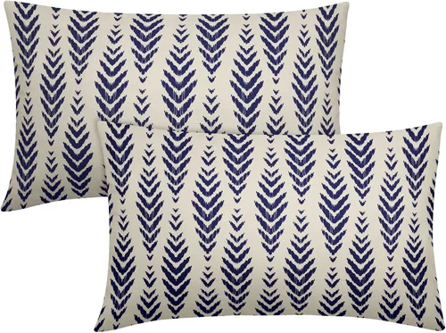 Vista 31 de Sweetshow - Juego de 2 fundas de almohada boho de 16x16 pulgadas, fundas de almohada étnicas bohemias negras con estampado geométrico de espiga