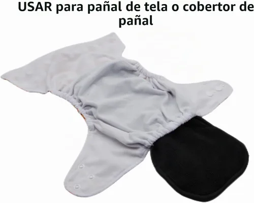 Vista 4 de Insertos de microfibra para pañales de tela (10 piezas de 4 capas de microforro polar)