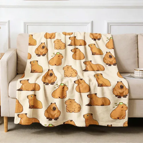 Vista 15 de Manta de gatos para amantes de los gatos - 40x50 pulgadas, mantas de franela suaves con patrón de gatos lindos, acogedoras, para gatos de raza