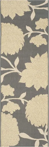 Vista 3 de SAFAVIEH Courtyard Collection CY7321 - Alfombra decorativa para interiores y exteriores, impermeable, fácil de limpiar, 2 pies 3 pulgadas x 6 pies 7