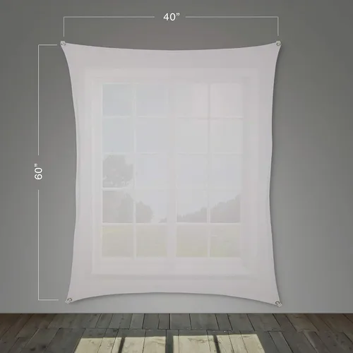 Vista 2 de Pantalla de proyección trasera holográfica con accesorios de montaje para proyectar videos de Halloween (5 x 9 pies y 40 x 60 pulgadas)