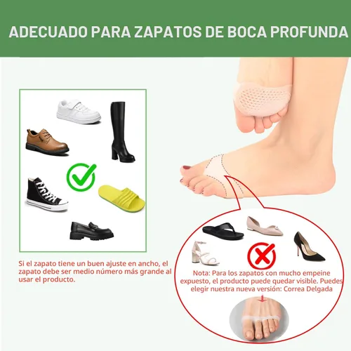Vista 6 de Hoogoo Almohadillas para Dedos de los Pies, Almohadillas Metatarsianas, Almohadillas para la Bola del Pie, Alivio del Dolor de Callos y Juanetes