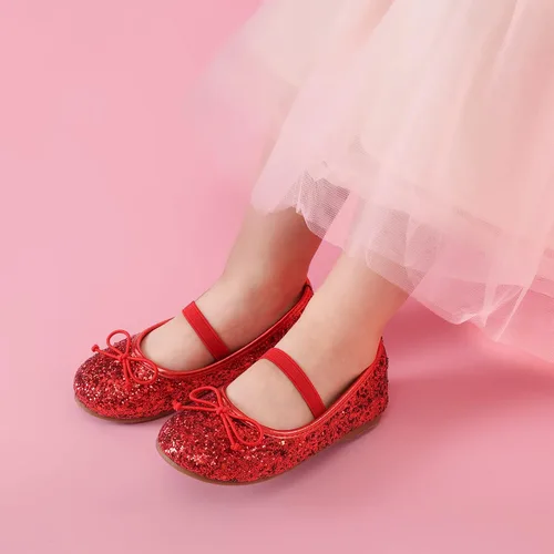 Vista 2 de DREAM PAIRS Zapatos de vestir para niñas pequeñas, zapatos de ballet para fiesta, boda, niña de las flores