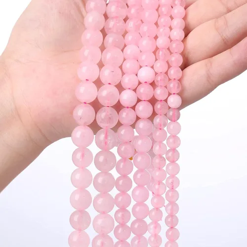 Vista 254 de 100 cuentas de piedra multicolor natural de 0.236 pulgadas (0.236 in), cuentas espaciadoras sueltas redondas para hacer pulseras, collares, aretes