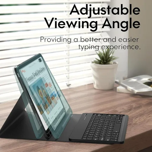 Vista 2 de Funda de teclado para iPad Pro de 12.9 pulgadas (modelo antiguo) 2015 1ª/2017 2ª generación - Teclado Bluetooth inalámbrico recargable, desmontable