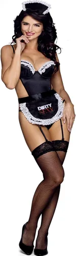 Vista 2 de EDENIGHT Traje de criada para dama Cosplay vestido de criada francés para mujer