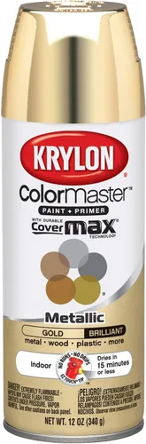 Vista 19 de Krylon K05160202 ColorMaster Pintura + imprimación, plana, negro, 12 onzas
