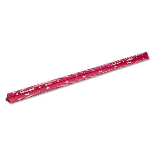 Vista 31 de Alumicolor Regla Métrica de Bolsillo para Arquitecto de Aluminio, 15CM, Negro