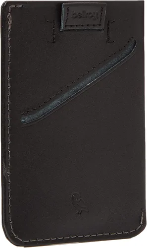 Vista 2 de Bellroy tarjetero, billetera de cuero fina (Máx 8 tarjetas y billetes)., talla única , Negro