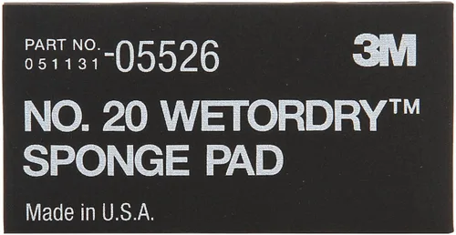 Vista 12 de 3M Wetordry esponja n.º 20 (2-3/4 pulgadas x 5-1/2 pulgadas x 3/8 pulgadas), 1, Negro