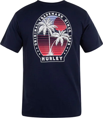 Vista 4 de Hurley Camiseta estampada lavada para hombre
