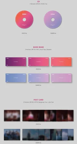 Vista 2 de Enhypen Front: primer primer álbum de edición del anochecer CD+136p PhotoBook+Clear Story Cover+1p Bookmark+2p PhotoCard+1p PostCard+Tracking Sellado