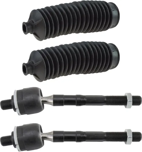 Vista 330 de TRQ Kit de dirección delantera con barra de acoplamiento de fuelle de piñón y cremallera compatible con Toyota Echo 2000-2005