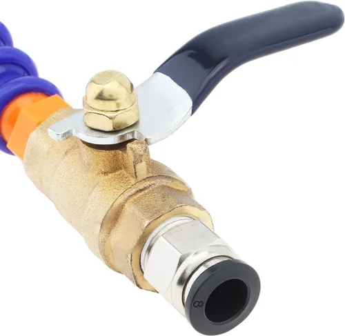 Vista 8 de Sistema de pulverización de tubo de enfriamiento de aceite de agua flexible de boquilla redonda de 0.138 in para máquina CNC/fresado/torno