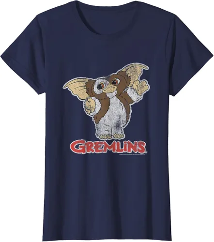 Vista 24 de Gremlins Camiseta Gizmo y Logo, Negro, S