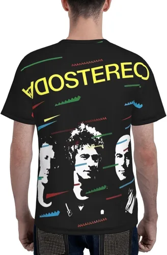 Vista 5 de Soda Music and Stereo - Camiseta de manga corta para hombre, unisex, casual, transpirable, camiseta