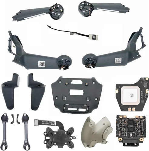 Vista 2 de Piezas de reparación de drones para D-J/I F-P/V Combo de reemplazo de cardán de señal de cable de brazo de motor tren de aterrizaje bastidor Módulo