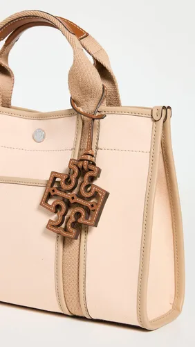 Vista 4 de Tory Burch Twill Small Tory Tote para mujer
