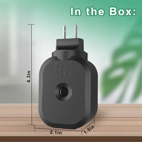 Vista 2 de Repelente de mosquitos para uso en interiores, control de aplicación Bluetooth, repelente electrónico de mosquitos, con 2 recambios repelentes