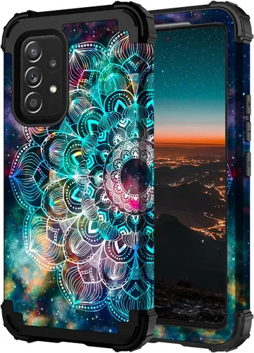 Vista 96 de Hocase Funda para Galaxy A37 5G, protección resistente a prueba de golpes, parachoques de goma de silicona suave+funda protectora híbrida