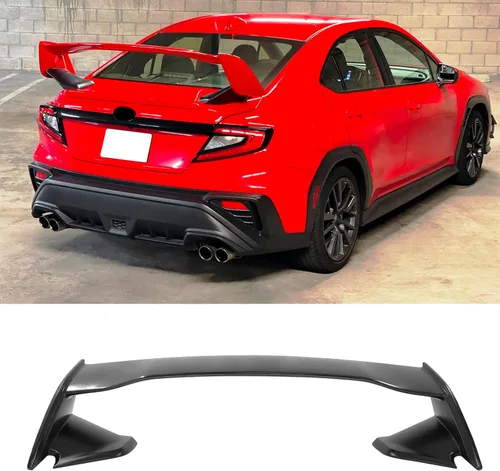 Vista 9 de FREEMOTOR802 Compatible con alerón de maletero Subaru WRX 2022-2025, plástico ABS perla negra cristal #D4S 2015 estilo STI alerón trasero para Perla