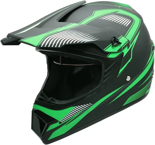 Vista 2 de Casco para adultos de 4 ruedas, casco de motocross DOT/FMVSS-218, cómodo y transpirable, casco completo para locomotoras utilizadas en todas