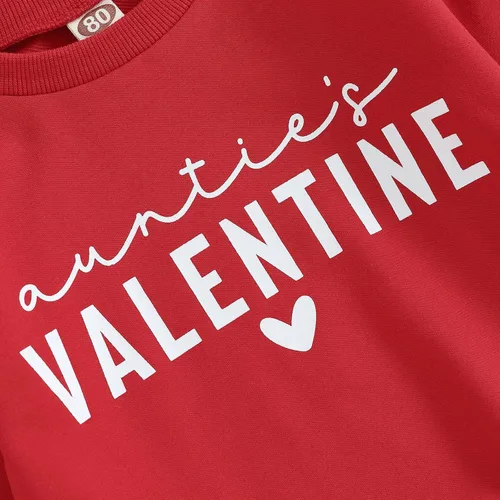Vista 57 de Sudadera con cuello redondo para el día de San Valentín para bebé, niña, niño, para el día de San Valentín