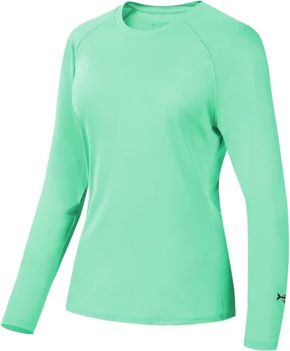 Vista 14 de BASSDASH – Camiseta de manga larga para mujer con protección solar UV UPF 50+ para pesca y senderismo Negro