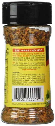 Vista 3 de Mrs. Dash Mezcla de carne a la parrilla sin sal condimento 2.5oz (paquete de 2)