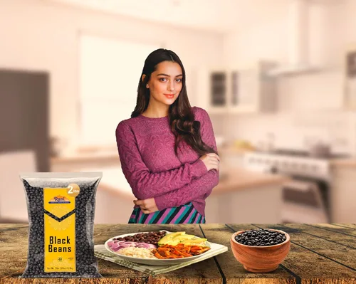 Vista 3 de Rani Frijoles Negros (Frijoles Tortuga) 32oz (2lbs) 908g ~ Completamente Naturales Vegano Apto para Gluten Sin OGM Kosher Producto de EE.