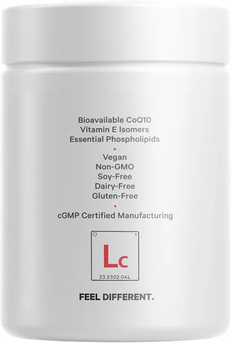 Vista 9 de Codeage Suplemento liposomal CoQ10 Max - 250 mg de coenzima Q10 con isómeros de vitamina E tocoferoles - Suministro de 2 meses - 1 cápsula por