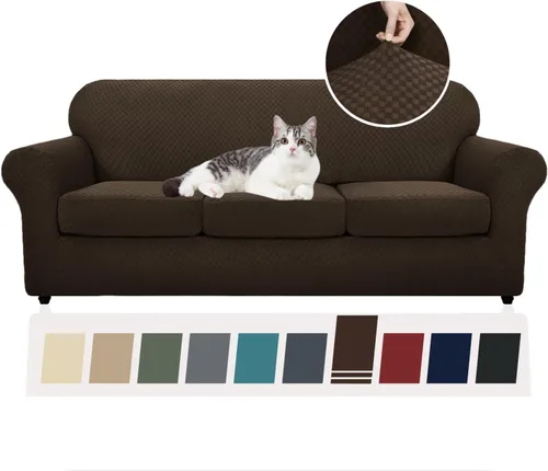 Vista 20 de YEMYHOM - Fundas elásticas para cojín individual, protector de sofá, silla, asiento, funda deslizante, funda suave de sofá, reemplazo, grande, a