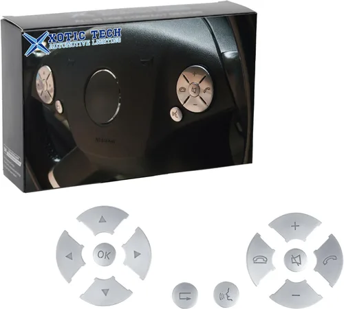 Vista 8 de x xotic tech Auto Interior - 12 cubiertas de botón de control lateral del conductor del automóvil, decoración compatible con Mercedes Clase C W205