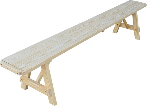 Vista 60 de Furniture Barn USA Pine - Banco tradicional de 2 pies, color negro