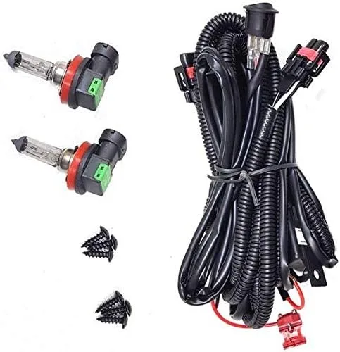 Vista 6 de Compatible con 2014 2015 2016 Mzda 3 Hatchback/Sedan Kit de faros antiniebla halógenos con biseles/cableado/interruptor/bombillas