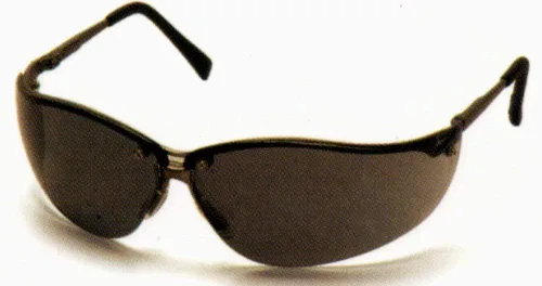Vista 11 de Pyramex Venture II Safety Eyewear, Indoor/Outdoor Mirror Anti-Fog Lens Lente de espejo de E/S/marco azul metálico