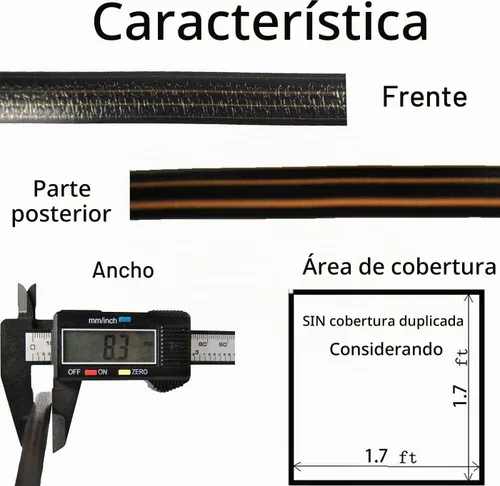 Vista 2 de Material de reparación de mimbre, material de tejido de ratán sintético plano para tejer y reparar mesa de silla, cesta de almacenamiento, etc.